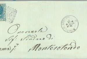 89481 - REGNO - STORIA POSTALE - Annullo NUMERALE su BUSTA:  MONTE San GIUSTO