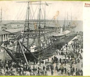 ae9286 - SINGAPORE -  VINTAGE POSTCARD - Victoria Dock