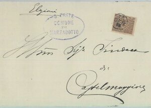 80508 -  REGNO - STORIA POSTALE -  BUSTA da MARZABOTTO  Bologna 1905