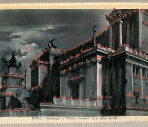 ab0313 - VINTAGE POSTKARTE - ROM Stadt: Denkmal für Vittorio Emanuele II