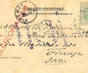 ad5999  - ROMANIA - Postal History - POSTCARD to ITALY  1900