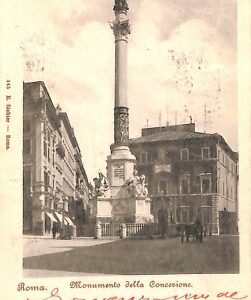 ab0540 - CARTOLINA D'EPOCA - ROMA Città : Monumento della Concezione