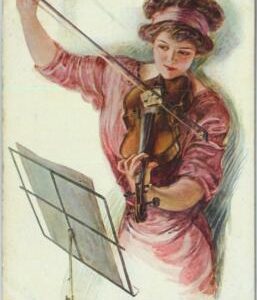 91878 - VINTAGE Illustrated  POSTCARD -   Glamour MUSIC:   VIOLIN