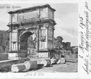 ab0583 - CARTOLINA D'EPOCA - ROMA Città : Arco di Cito