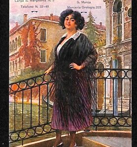 ab2242 - CARTOLINA D'EPOCA - MILANO Città : Scialleria Veneziana