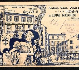ab2251 - CARTOLINA D'EPOCA - MILANO Città - PUBBLICITARIA Illustrata BELLA!