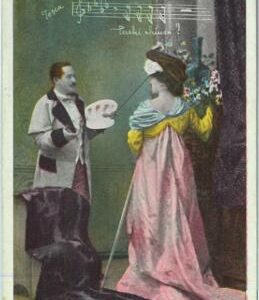 91714 -  Vintage POSTCARD -  MUSIC / THEATRE / Opera : TOSCA  # 12