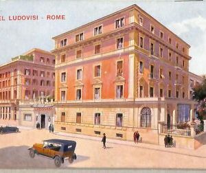 ab0327 - VINTAGE POSTKARTE - ROM Stadt: Hotel Ludovisi