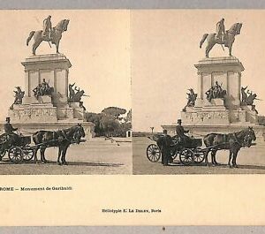 ab0265 - VINTAGE POSTCARD - ROME City: Monument from Garibaldi