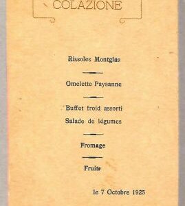 ab0225 - VINTAGE POSTKARTE - ROM Stadt: Royal Hotel - Menü