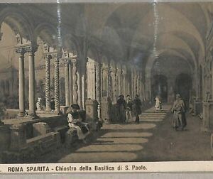 ab0241 - VINTAGE POSTCARD - ROME City: Cloister of the Basilica of S. Paolo