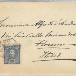 75411  - PORTUGAL - Postal History - COVER  to ITALY  1901