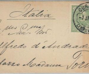 75403  - PORTUGAL - Postal History -  COVER to ITALY  1901