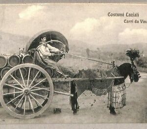 ab0296 - VINTAGE POSTCARD - ROME City: Wine cart