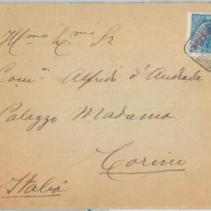75409  - PORTUGAL - Postal History - COVER  to ITALY  1911