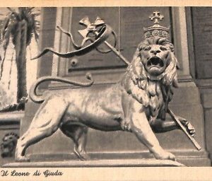 ab0612 - CARTOLINA D'EPOCA - ROMA Città : Il Leone di Giuda