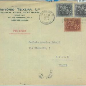 85288 - PORTUGAL - Postal History - Advertising POSTER STAMP on COVER - Longines