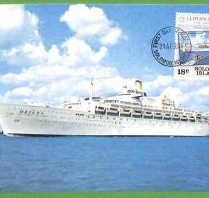 17346 - Solomon Island -   MAXIMUM CARD -  1984 - Ships, Navi
