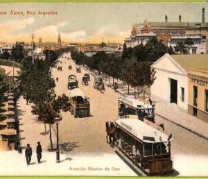 af0376 - ARGENTINA - VINTAGE POSTCARD - Buenos Aires - Avenida Montes de Oca