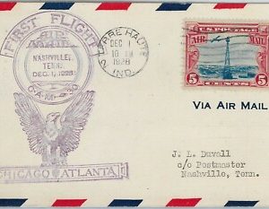 60094 - USA -  First Flight COVER: CHICAGO - ATLANTA: NASHVILLE - AMC: 30 S3