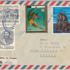 63127 - PARAGUAY - POSTAL HISTORY - COVER 1978 SPORT ART Football