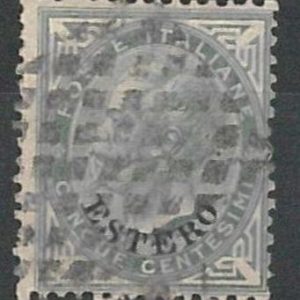 55543 - ITALIA : ESTERO  Sass 3 con annullo a ROMBI di TRIPOLI firmato RAYBAUDI