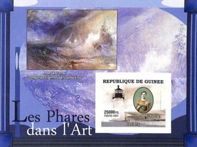 A4997 - GUINEA - ERROR - IMPERF Hoja de recuerdo: 2007 Light Houses, A....