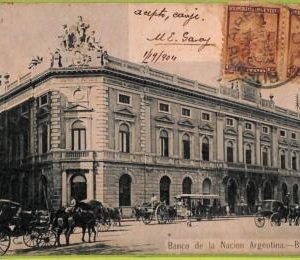 af0371 - ARGENTINA - VINTAGE POSTCARD - Buenos Aires - Banco - 1904
