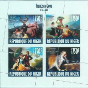 m1515 - NIGER - ERROR, 2013 SCHEDA MISSPERF: Francisco Goya, Arte, Spagna