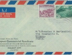 86181 - PAKISTAN - POSTAL HISTORY -  Airmail  COVER to ITALY  1962