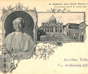 ab0673 - CARTOLINA D'EPOCA - ROMA Città : Proclamato da S. S. Leone XIII