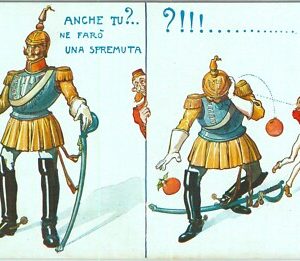 92027 - CARTOLINA d'Epoca - Militare I Guerra SATIRICA - WWI Satire