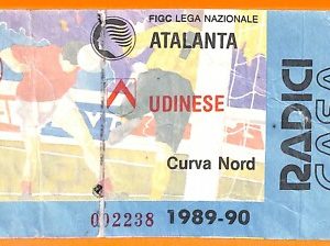 C0665 - Vecchio BIGLIETTO PARTITA CALCIO - ATALANTA VS UDINESE