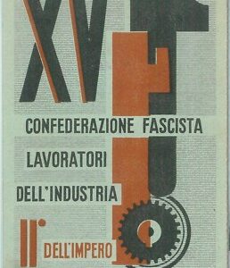 87140 - vintage document  TESSERA D'EPOCA -  CONFEDERAZIONE F Industria 1937