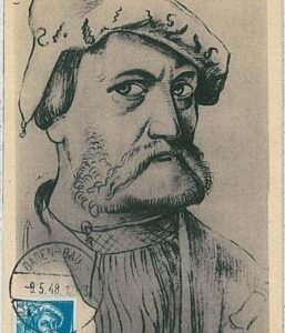 32604 - GERMANY BADEN  -  MAXIMUM CARD -1948 - Famous People