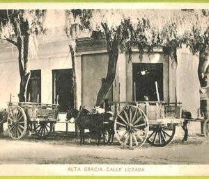 af0013 - ARGENTINA - VINTAGE POSTCARD - Alta Gracia, Cordoba - Calle Lozada