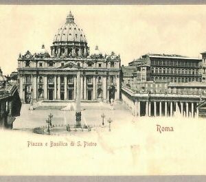 ab0353 - VINTAGE POSTKARTE - ROM Stadt: Petersplatz und Petersdom