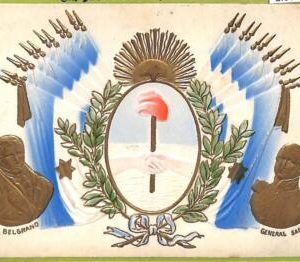 af0083 - ARGENTINA - VINTAGE POSTCARD - Belgrano -  General San Martin - 1910