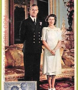 ad3231 - NEW ZEALAND - Postal History - MAXIMUM CARD -  1954  Royalty