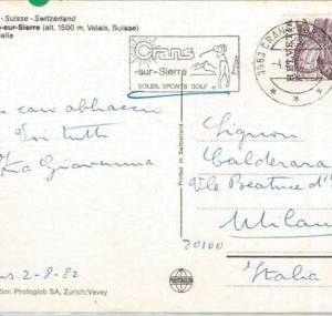 56699 - SWITZERLAND - Postal History -  POSTMARK on POSTCARD 1972 - SPORT Golf