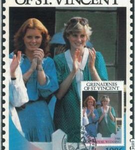 68947 - GRENADINE ST VINCENT - MAXIMUM CARD - Royalty: PRINCESS DIANA 1986