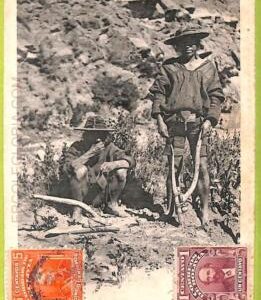 af1365 - BOLIVIA - Vintage Postcard - Huanchaca - Indios - 1906