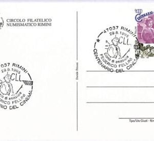 ad8994 - ITALY  - Postal History -  CINEMA special postmark FELLINI 1995