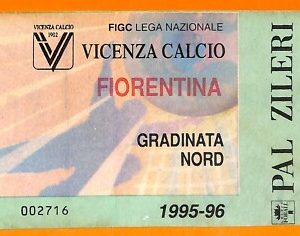 C0777 - Vecchio BIGLIETTO PARTITA CALCIO - VICENZA VS FIORENTINA