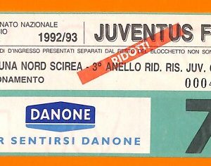 C0781 - Vecchio BIGLIETTO PARTITA CALCIO - JUVENTUS