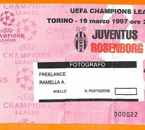 C0794 - Vecchio BIGLIETTO PARTITA CALCIO -  JUVENTUS