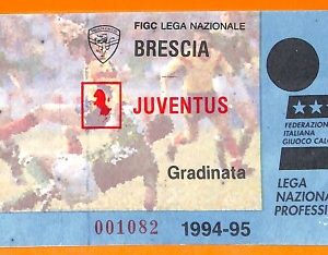 C0809- Vecchio BIGLIETTO PARTITA CALCIO - BRESCIA VS JUVENTUS