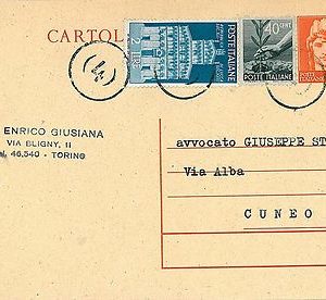 ITALIA REPUBBLICA:  storia postale - INTERO POSTALE  Democratica con annullo #4