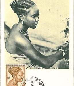 21883 - AFRIQUE EQUATORIAL FRANCAISE - MAXIMUM CARD - 1954 - ETHNIC  FOLKLORE 