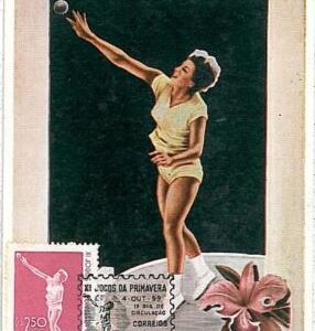 22457 - BRAZIL - POSTAL HISTORY - MAXIMUM CARD 1959  - ORCHIDS  SPORTS